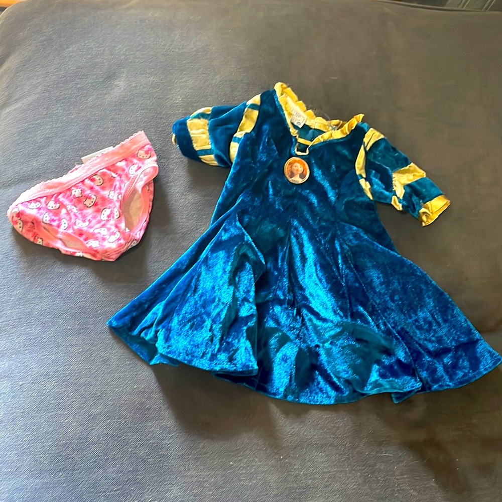 Build a bear clothes featuring Hello Kitty and Merida from Brave